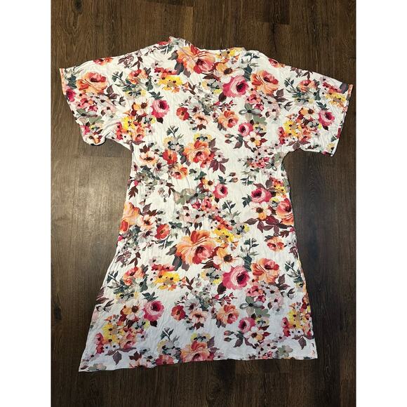 Dwell and Slumber M/L Caftan Sleep Dress Nightgown Soft Floral House Dress - Picture 7 of 7